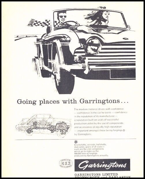 1967 Carrington TR4 Triumph UK Vintage Advertisement Print Art Car Ad D124