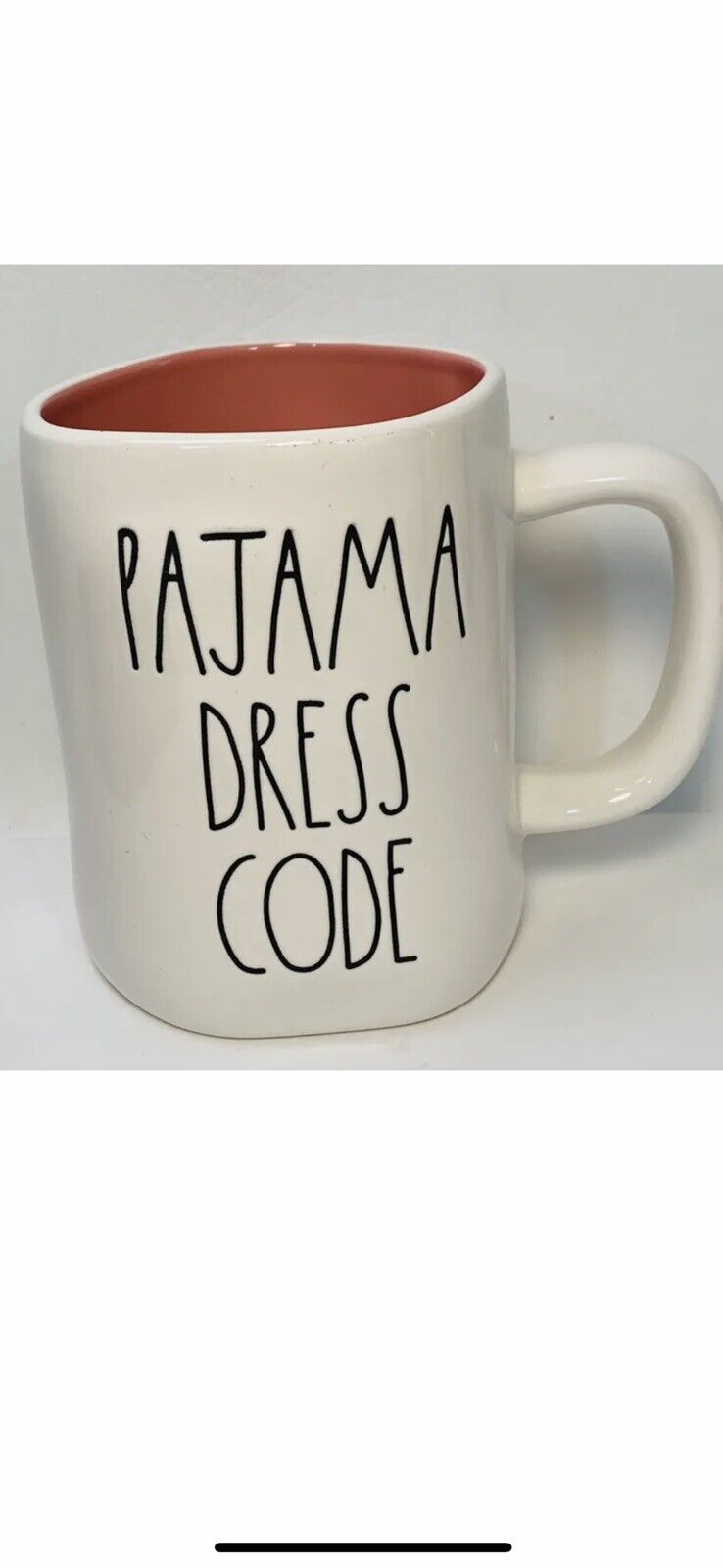New Rae Dunn Coffee Mug - Artisan Collection Magenta Pajama Dress Code 195