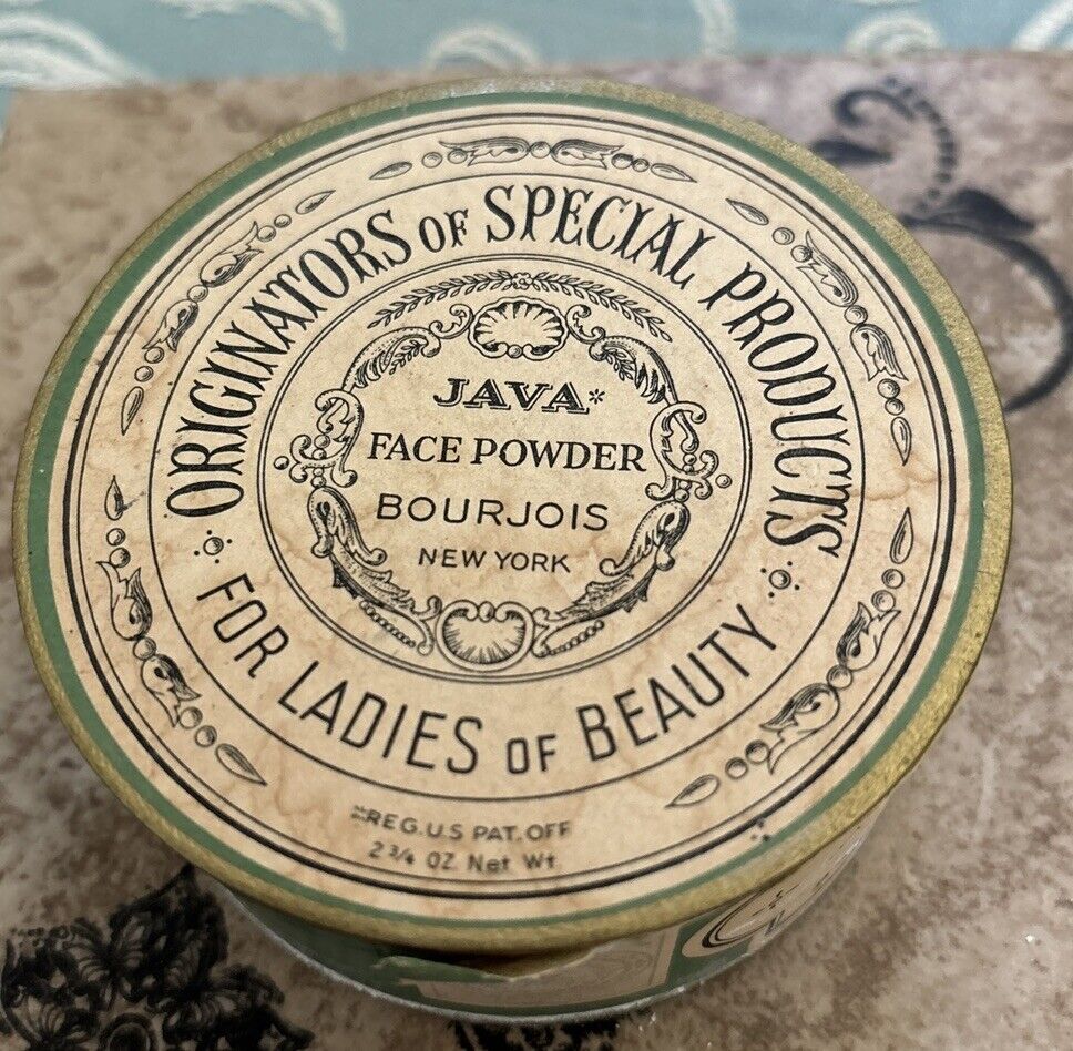 JAVA FACE POWDER BOURJOIS VINTAGE FULL NEVER USED For Ladies Of Beauty 1920’s