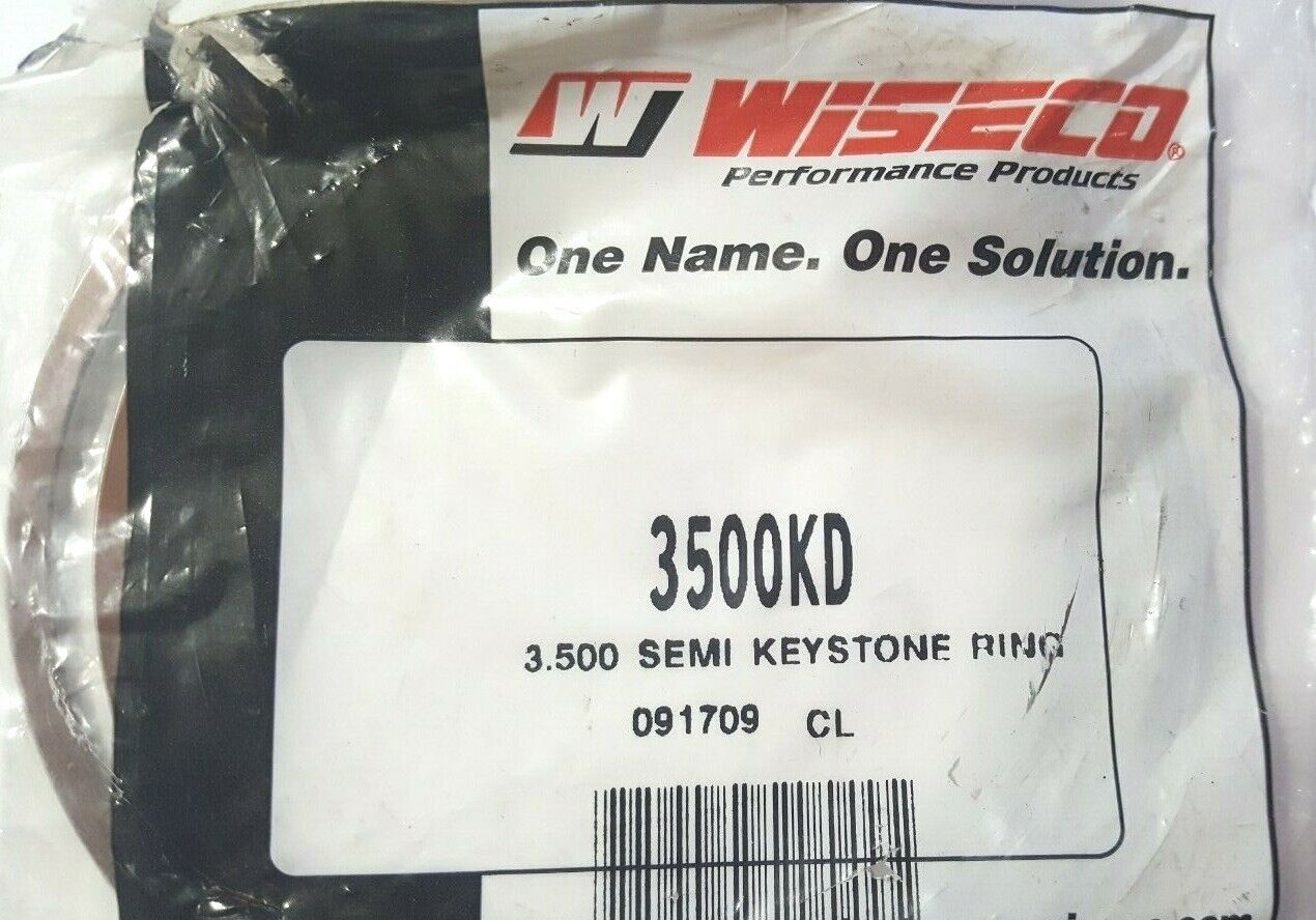 Wiseco Piston Ring Kit Std. 3.500 Semi Keystone NOS 3500KD   (11410)