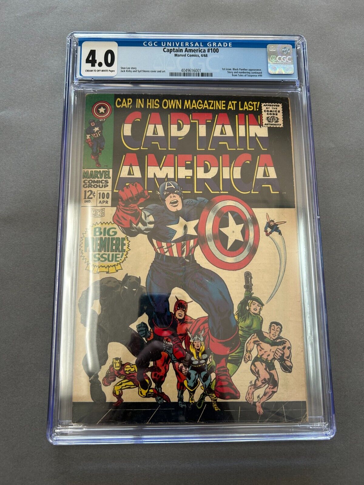 Captain America #100 1968  CGC 4.0 1st Issue Silver Age KEY