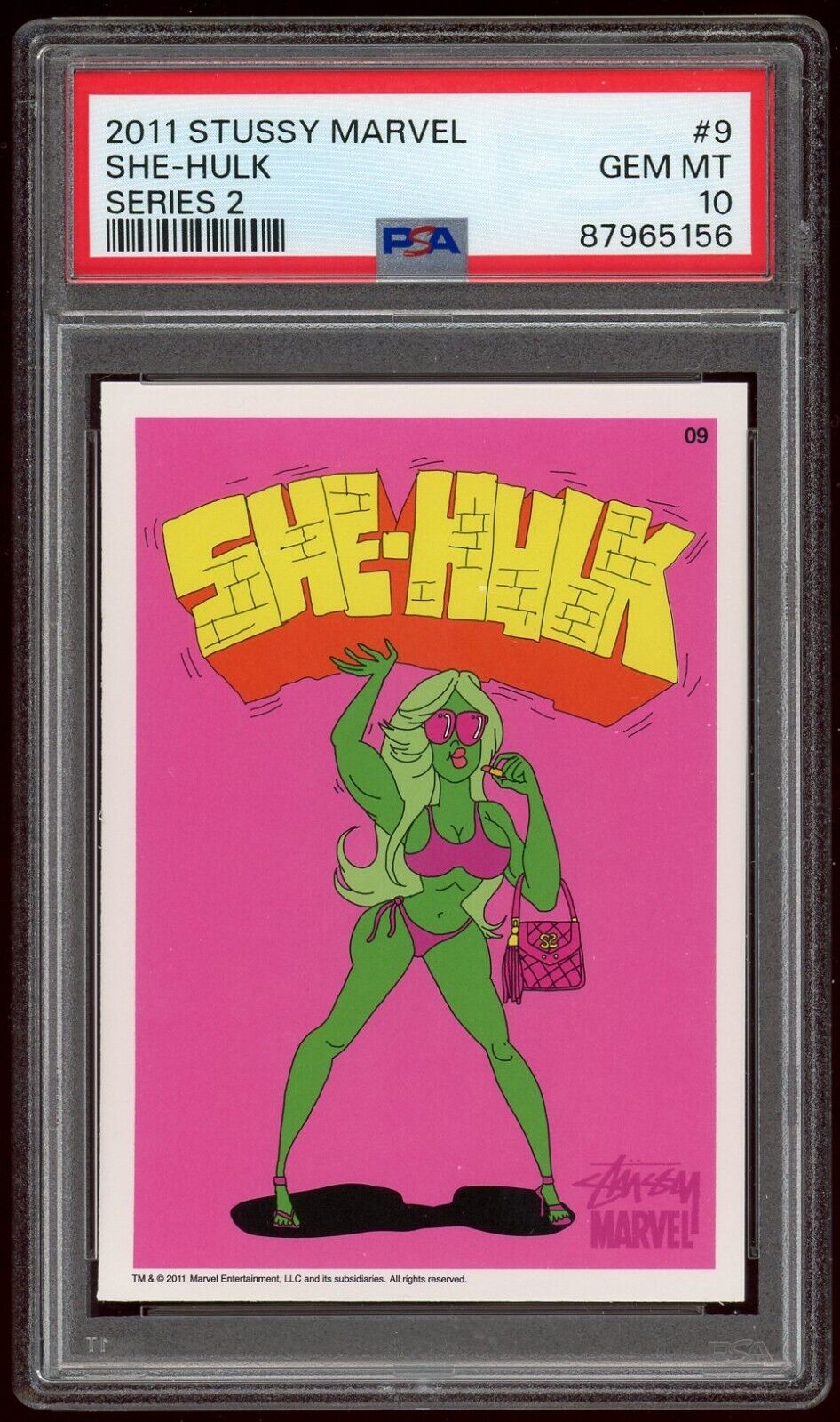 2011 Stussy Marvel She-Hulk #9 Series 2 PSA 10