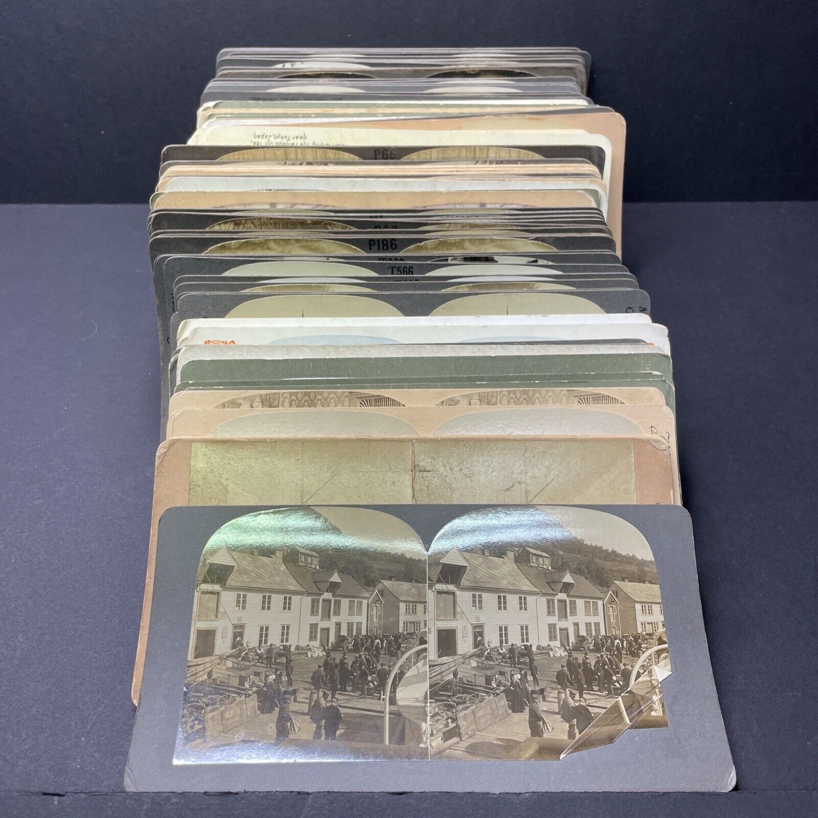 Lot Of 115 Antique 1880s-1910s Stereoview Photo Cards Collection Of Stereoviews