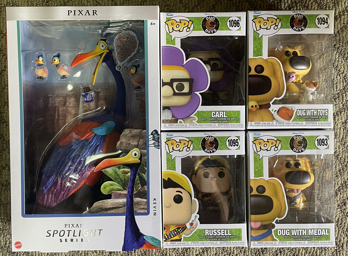 Funko Pop Disney - Dug Days:#1093 #1094 #1095 #1096 And Kevin Lot Of 5