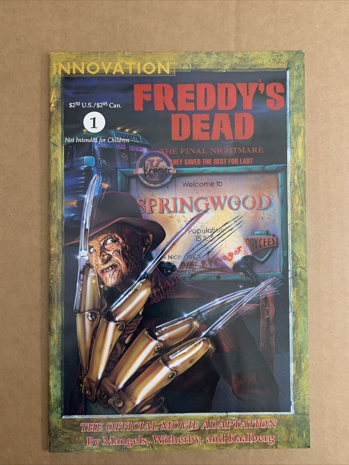 Freddy\'s Dead The Final Nightmare #1 NEW Comic Innovation 1991