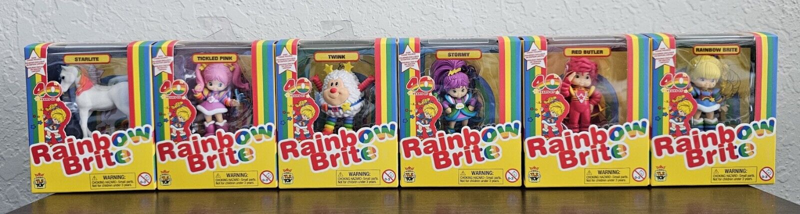Rainbow Brite Complete Set of 6 CheeBee TLS Toys New in Boxes