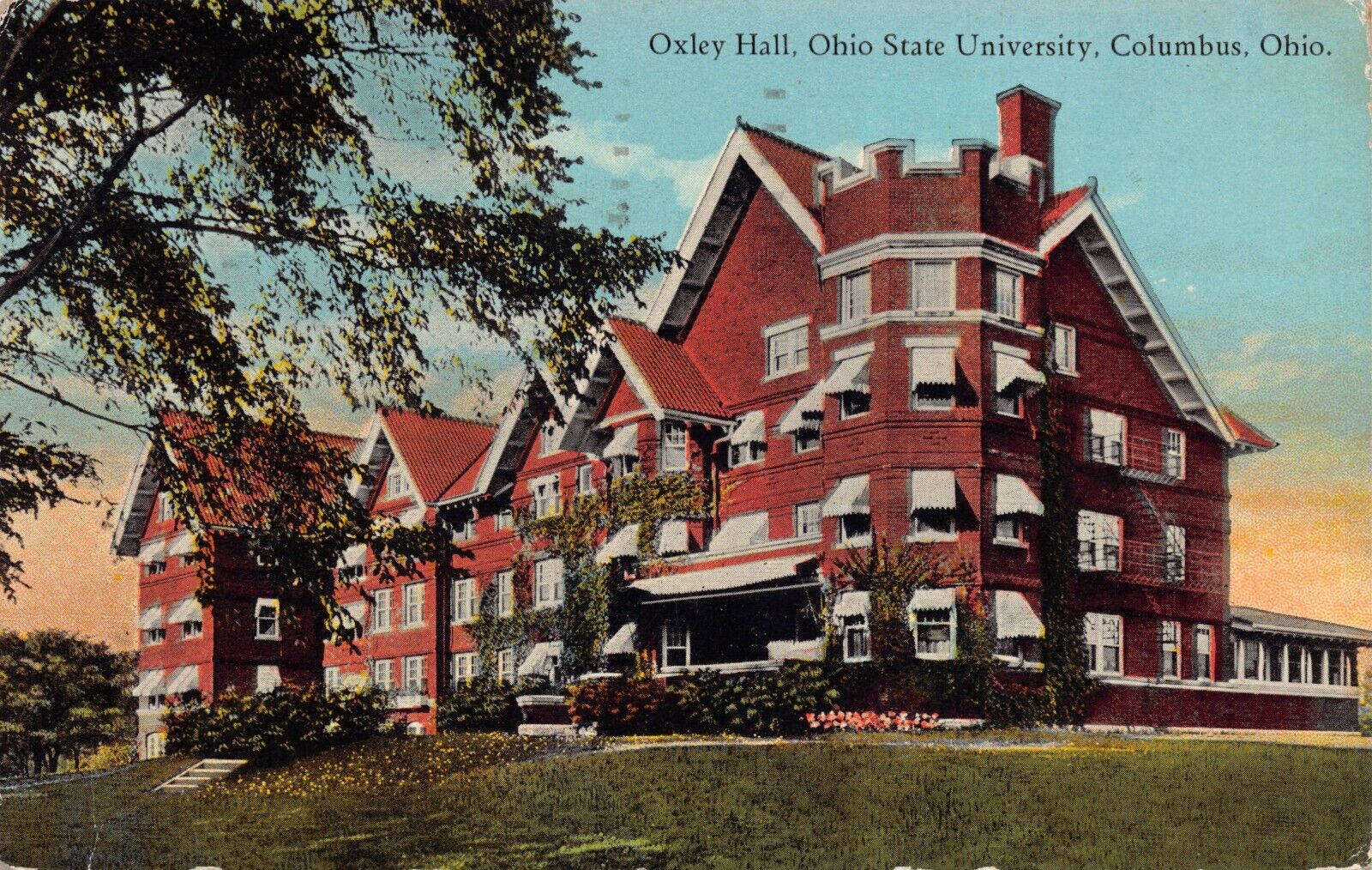 OH~OHIO~COLUMBUS~OXLEY HALL~OHIO STATE UNIVERSITY~MAILED 1925