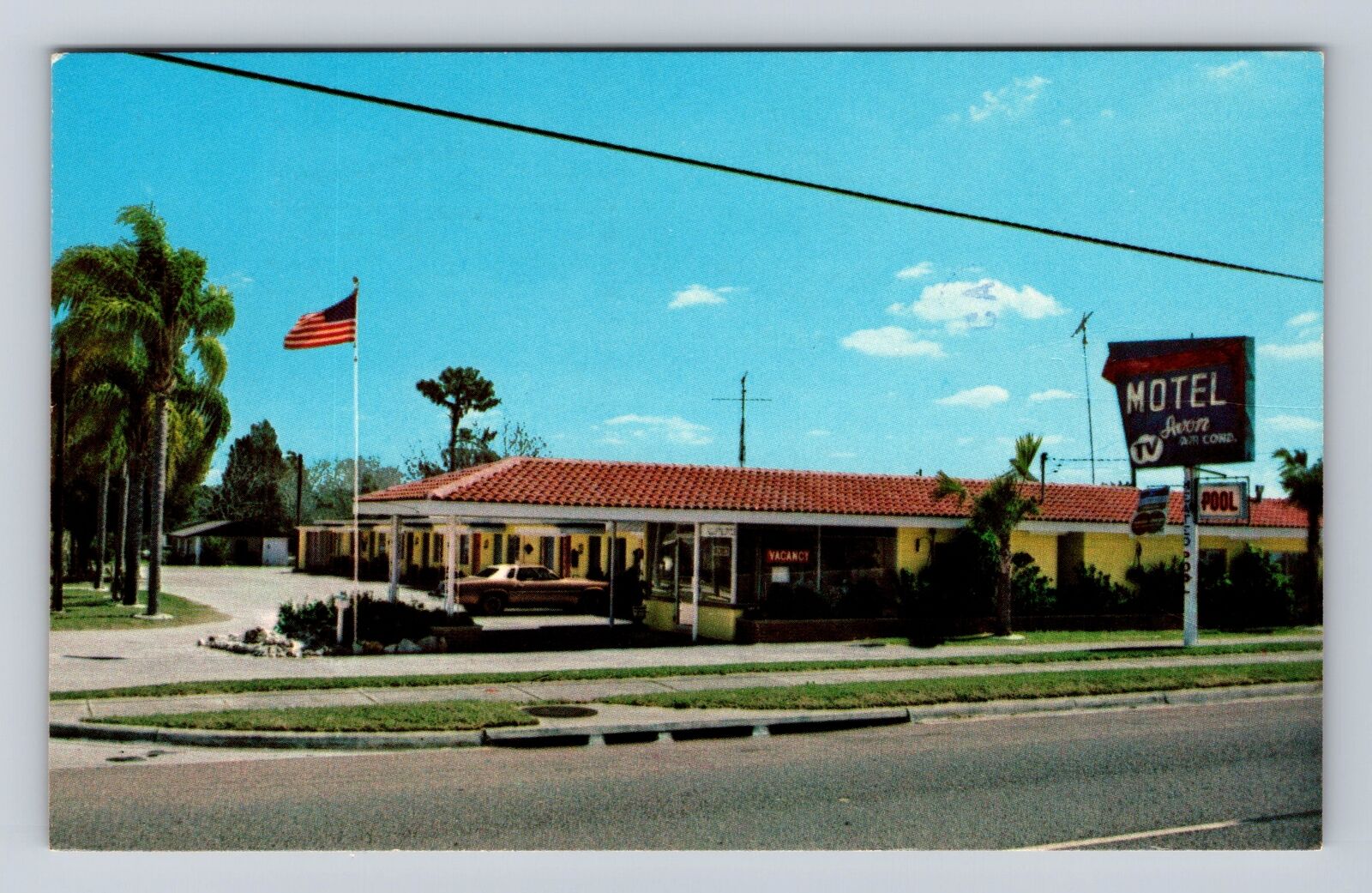 Avon Park FL-Florida, Avon Motel, Advertising, Antique Vintage Souvenir Postcard