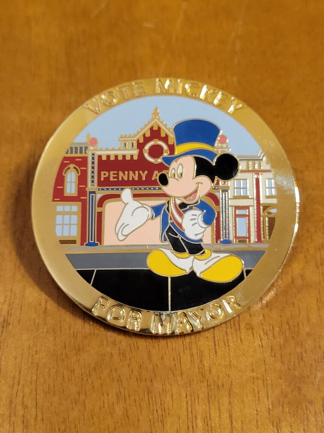 Disney Auctions Vote Mickey Mouse For Mayor Pin 2004 LE