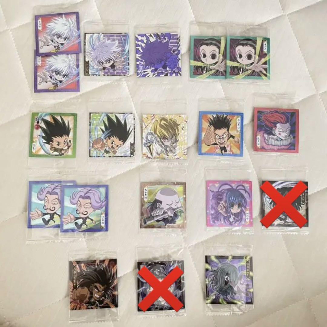 HUNTER×HUNTER Wafer Stickers 19 Pieces