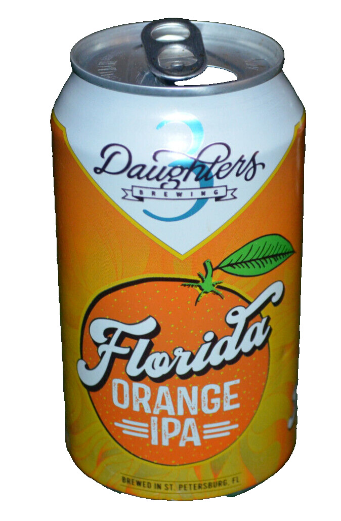 3 DAUGHTERS FLORIDA Orange Ale ONE Empty IPA Collector BEER Can
