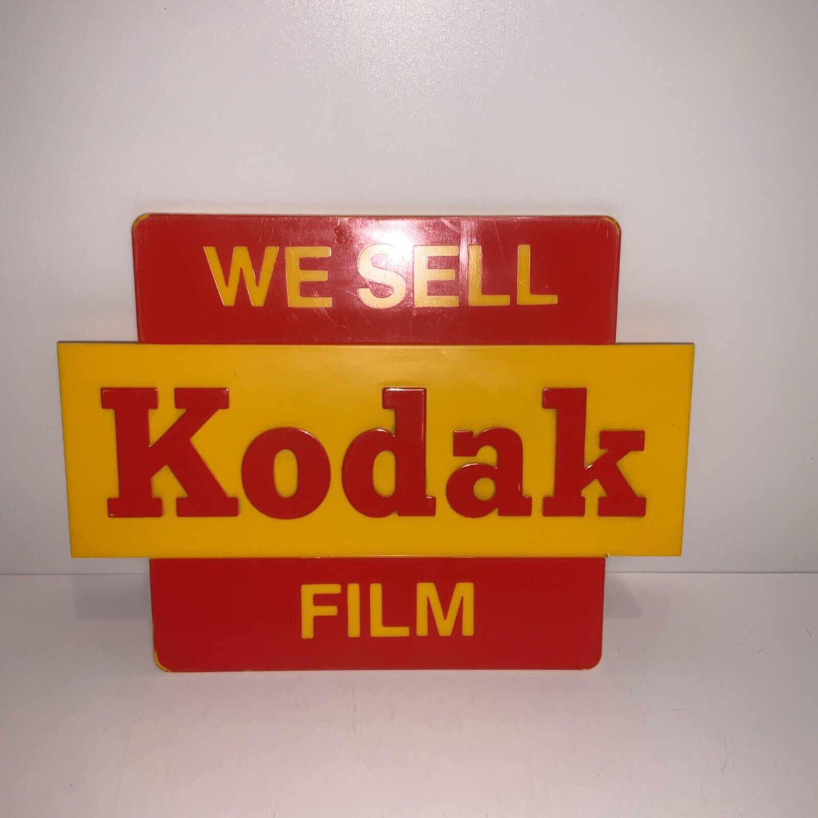 Vintage KODAK Original Plastic Film  Sign  8”x6” Rare Nice