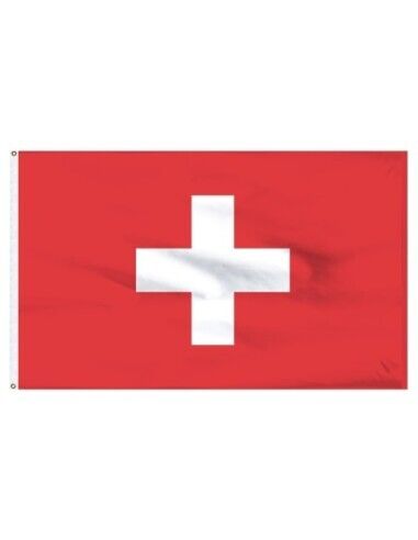 Switzerland 3\' x 5\' Indoor Polyester Flag