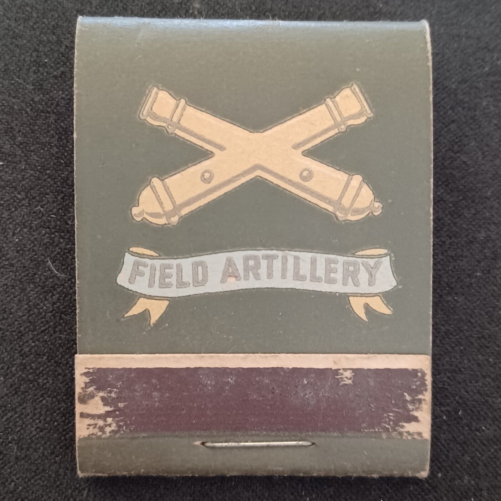 Vintage Matchcover US ARMY ARTILLERY FIELD Unstruck