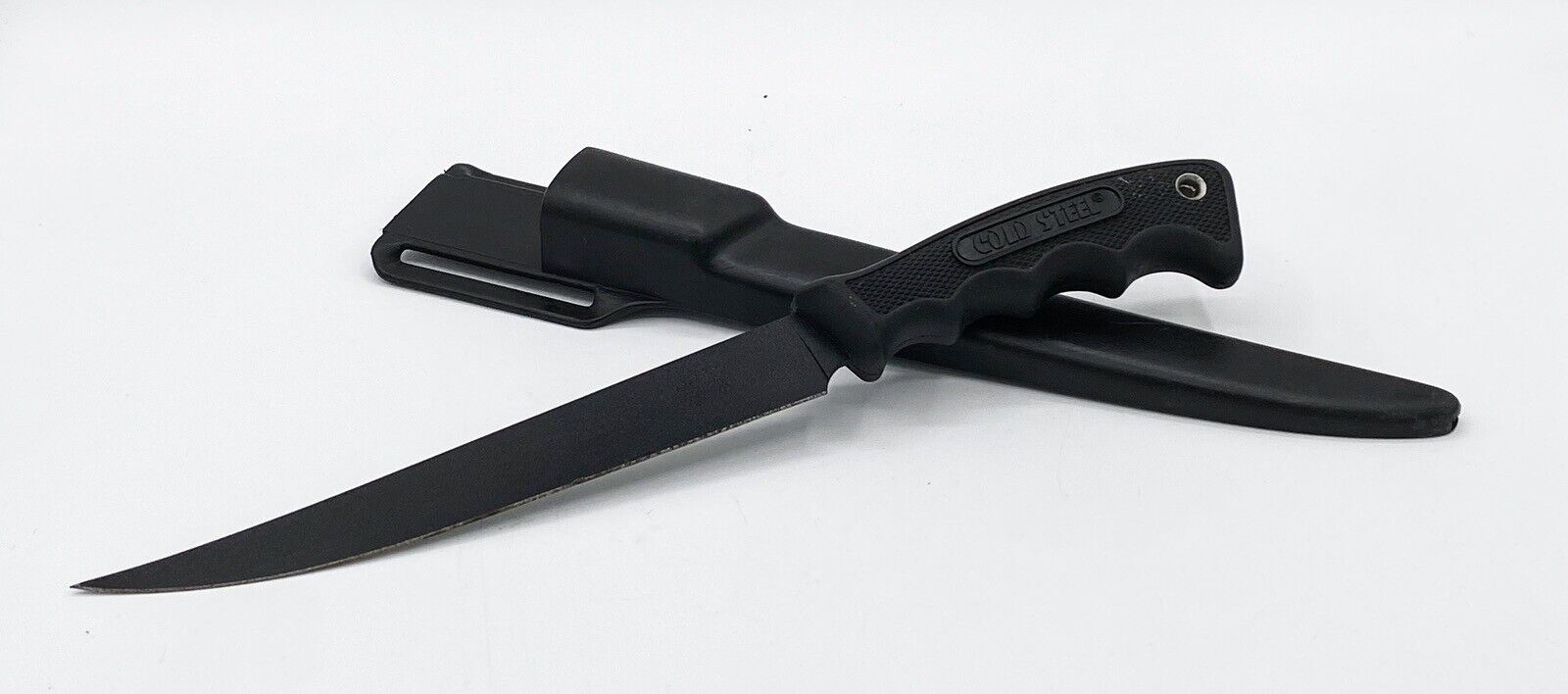 Cold Steel Carbon V FILET Knife Medium Filet Knife 90WFM w/ Hard Sheath - Black