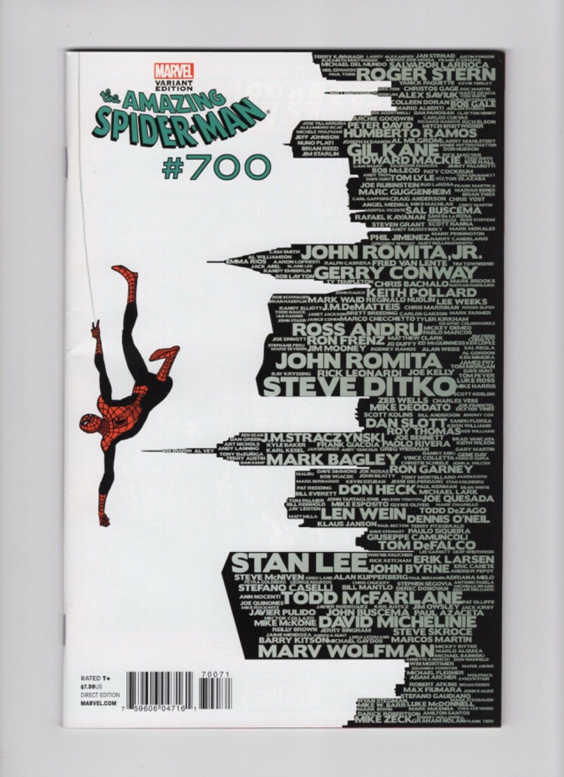 The Amazing Spider-Man #700 Marvel 2013, New York Skyline Variant