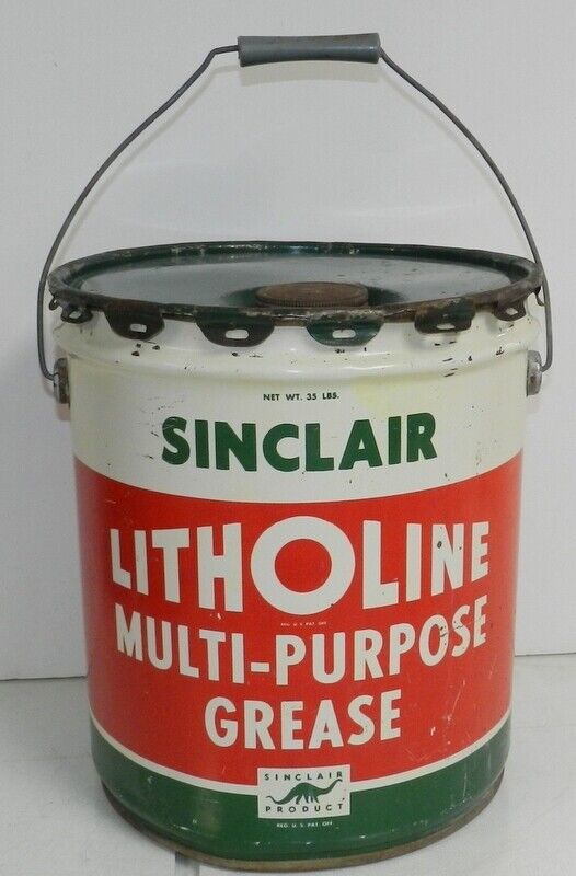 Vintage Sinclair Litholene 5 Gallon Grease Can