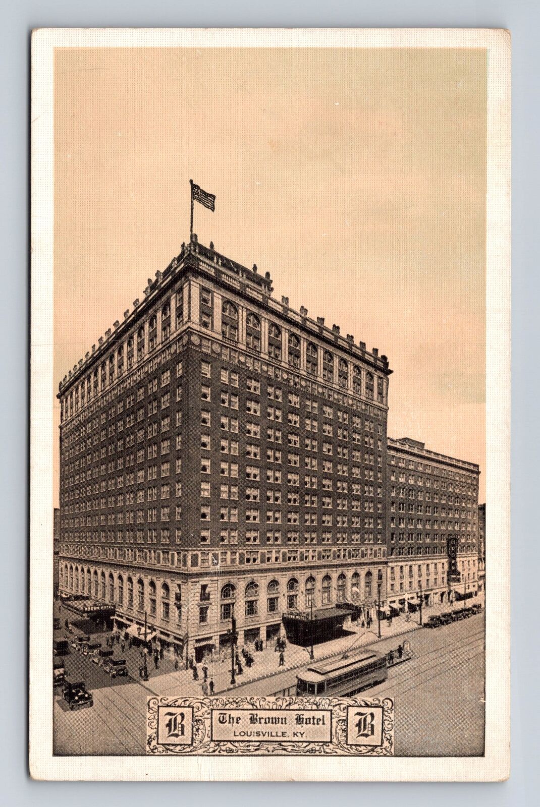 Louisville KY-Kentucky, the Brown Hotel, Advertising, Antique Vintage Postcard