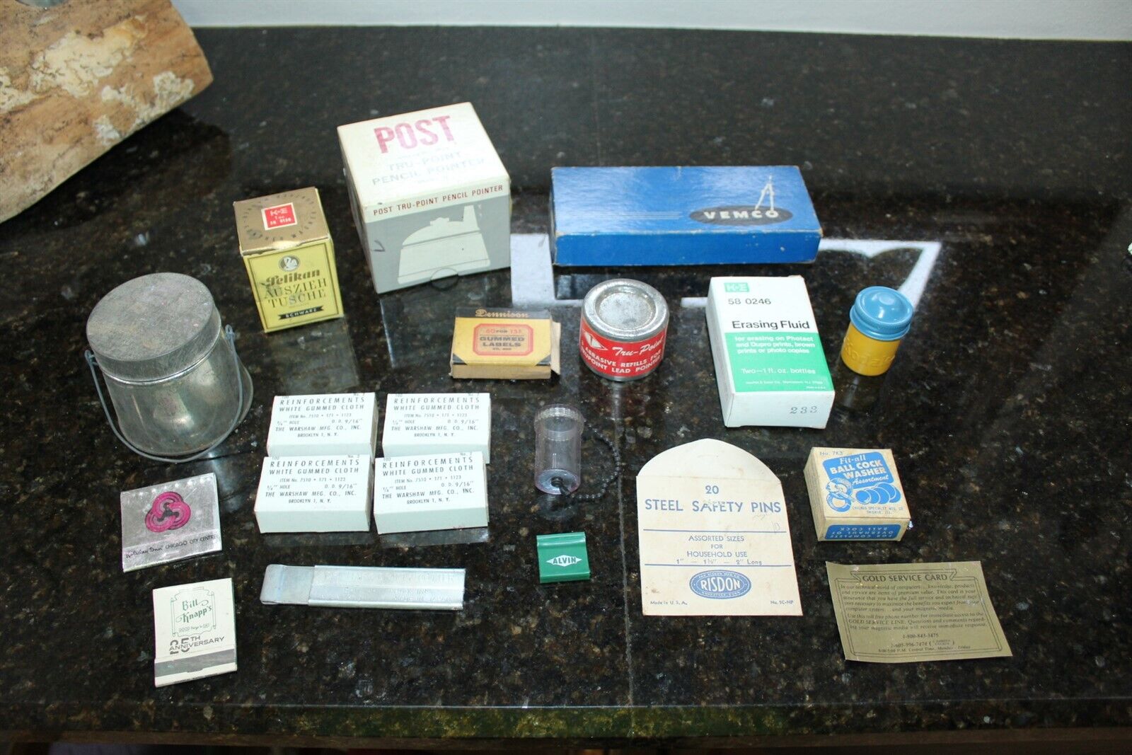 Vintage Advertising Lot of 20 Empty Packages Boxes Tins Multi Companies