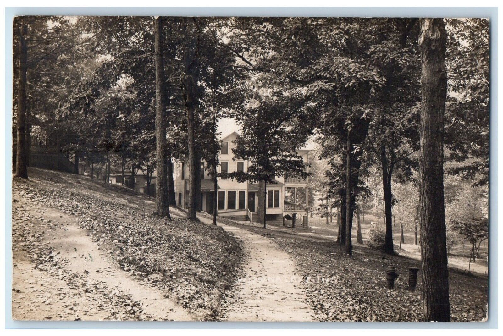 c1910's Hillside Winona Lake Indiana IN RPPC Photo Posted  Postcard