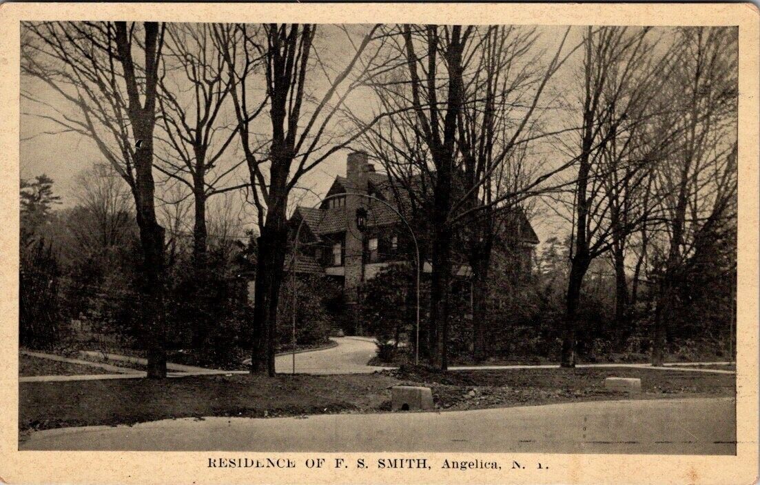 Angelica, NY, Residence of F.S. Smith, Postcard, c1930s #1846