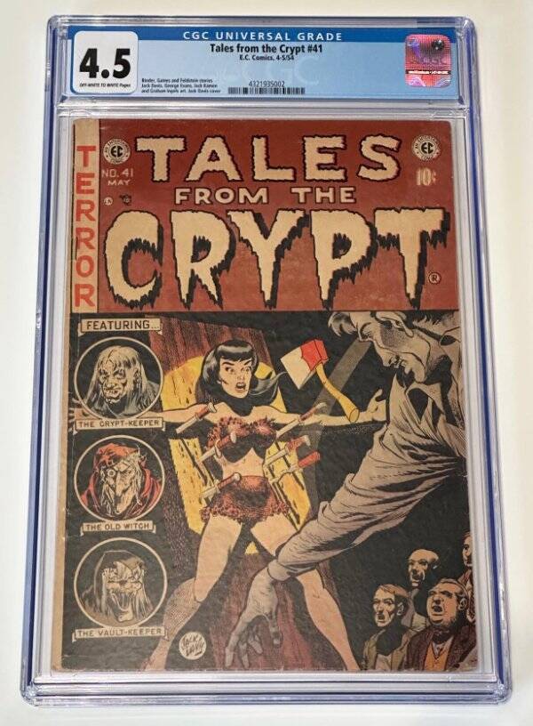 Tales From The Crypt #41 CGC 4.5 (VG+) E.C. Comics Pre Code Golden Age Horror