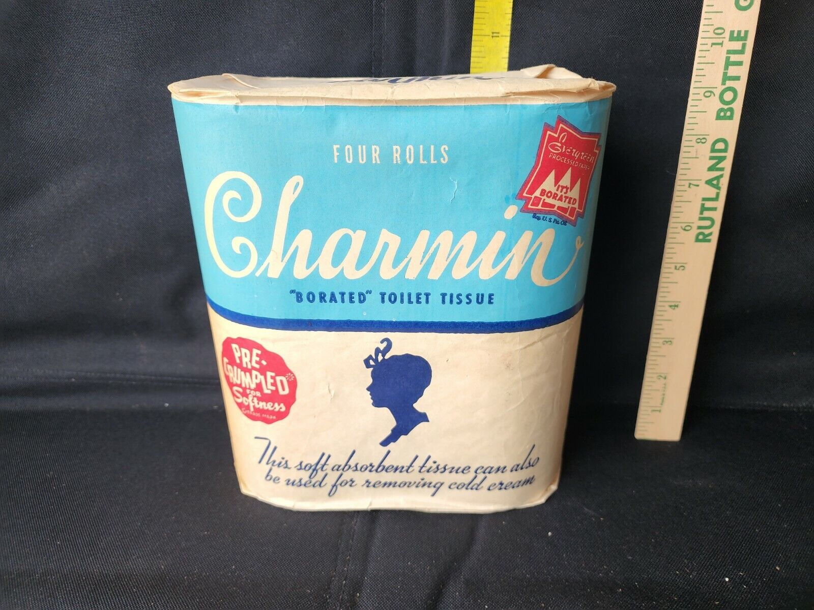 1940s New Old Stock Charmin Toilet Paper Pack Collectible Movie Prop