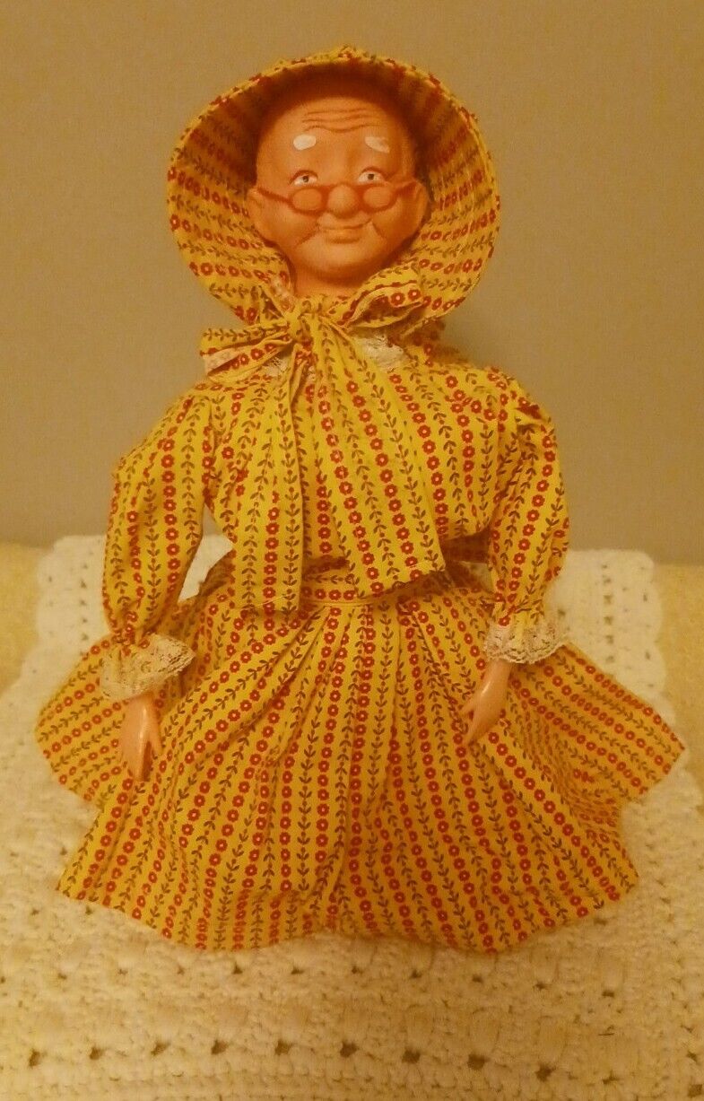 Vintage Handmade Grandma Figure  10 Inches Tall