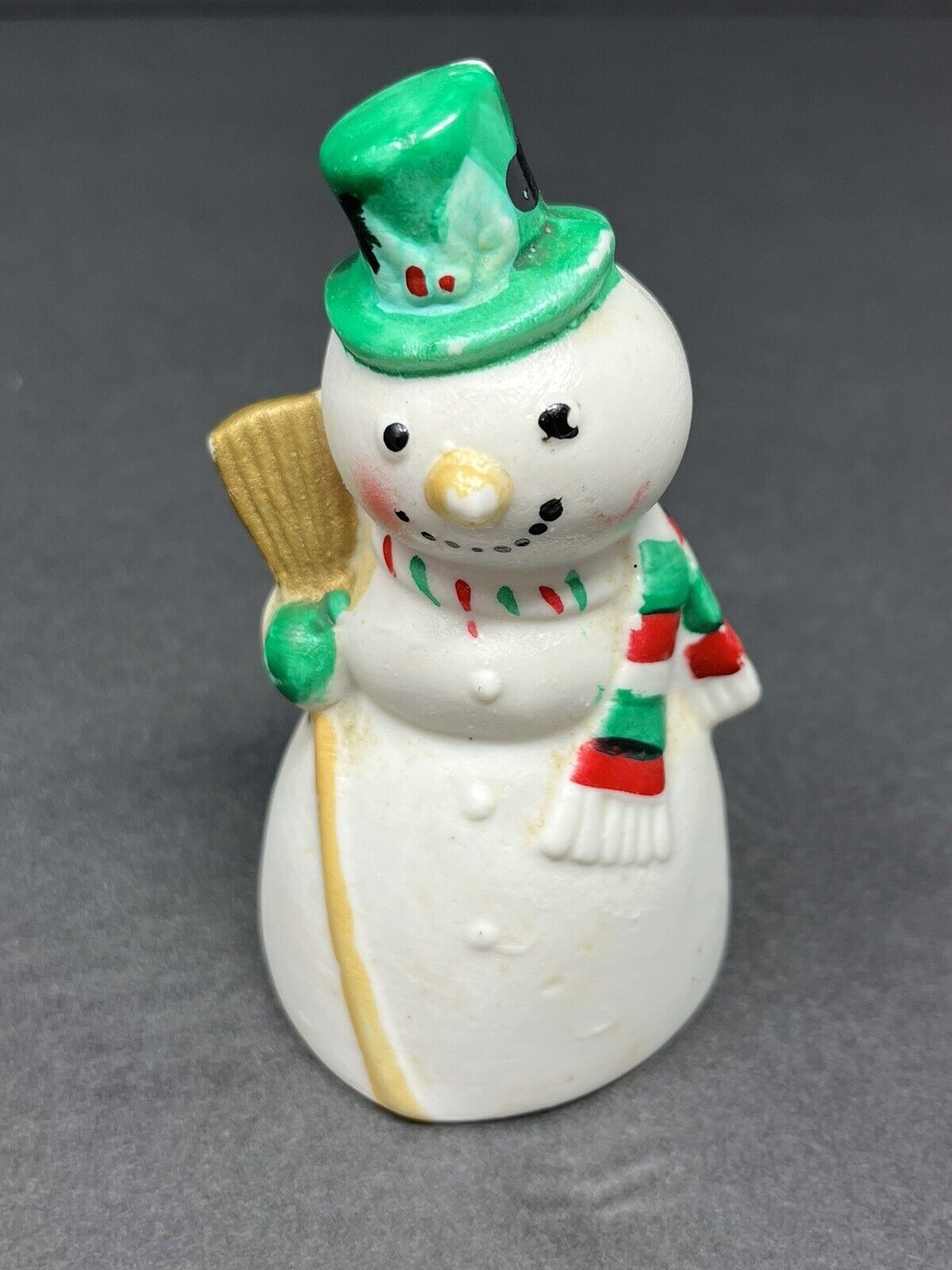 Vintage JSNY Taiwan Christmas Snowman Bell 4\