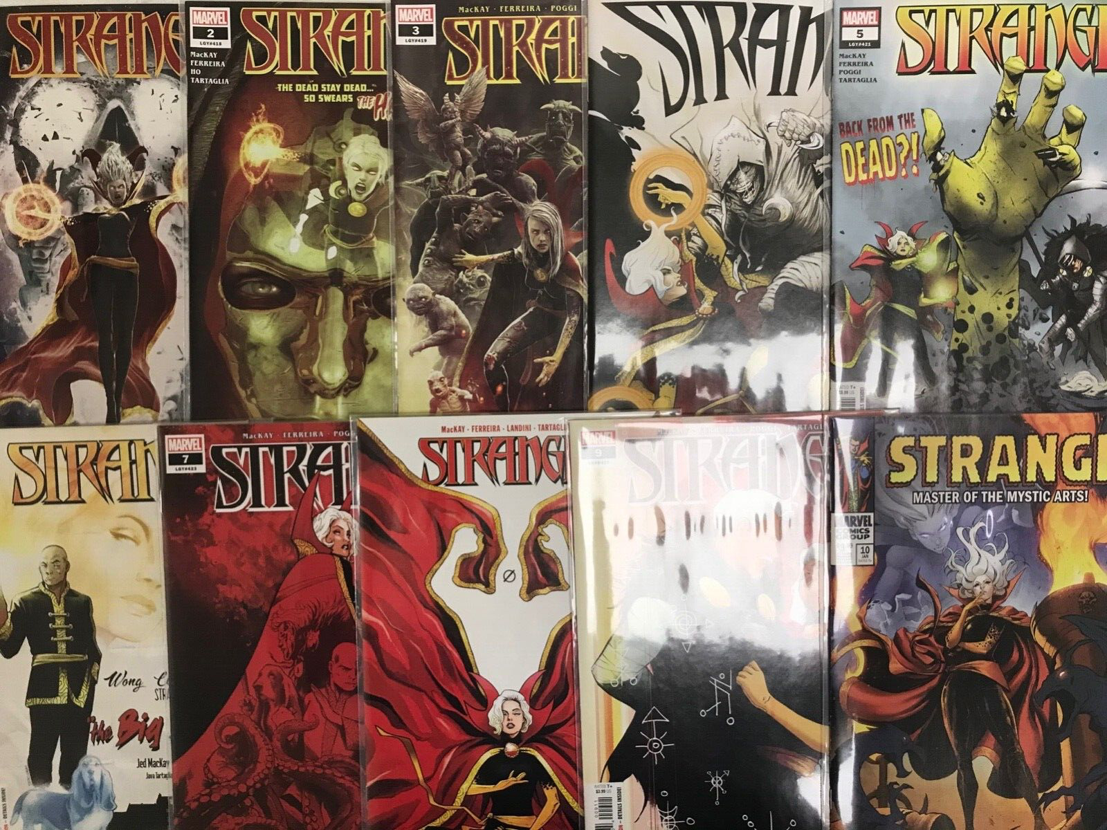Lot (10) STRANGE #1-10 Complete Marvel Comics Series CLEA (2022)