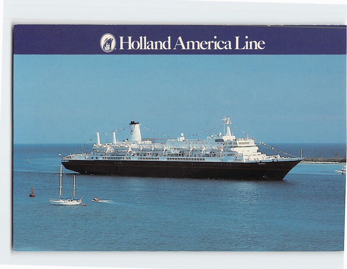 Postcard ms Nieuw Amsterdam Holland America Line