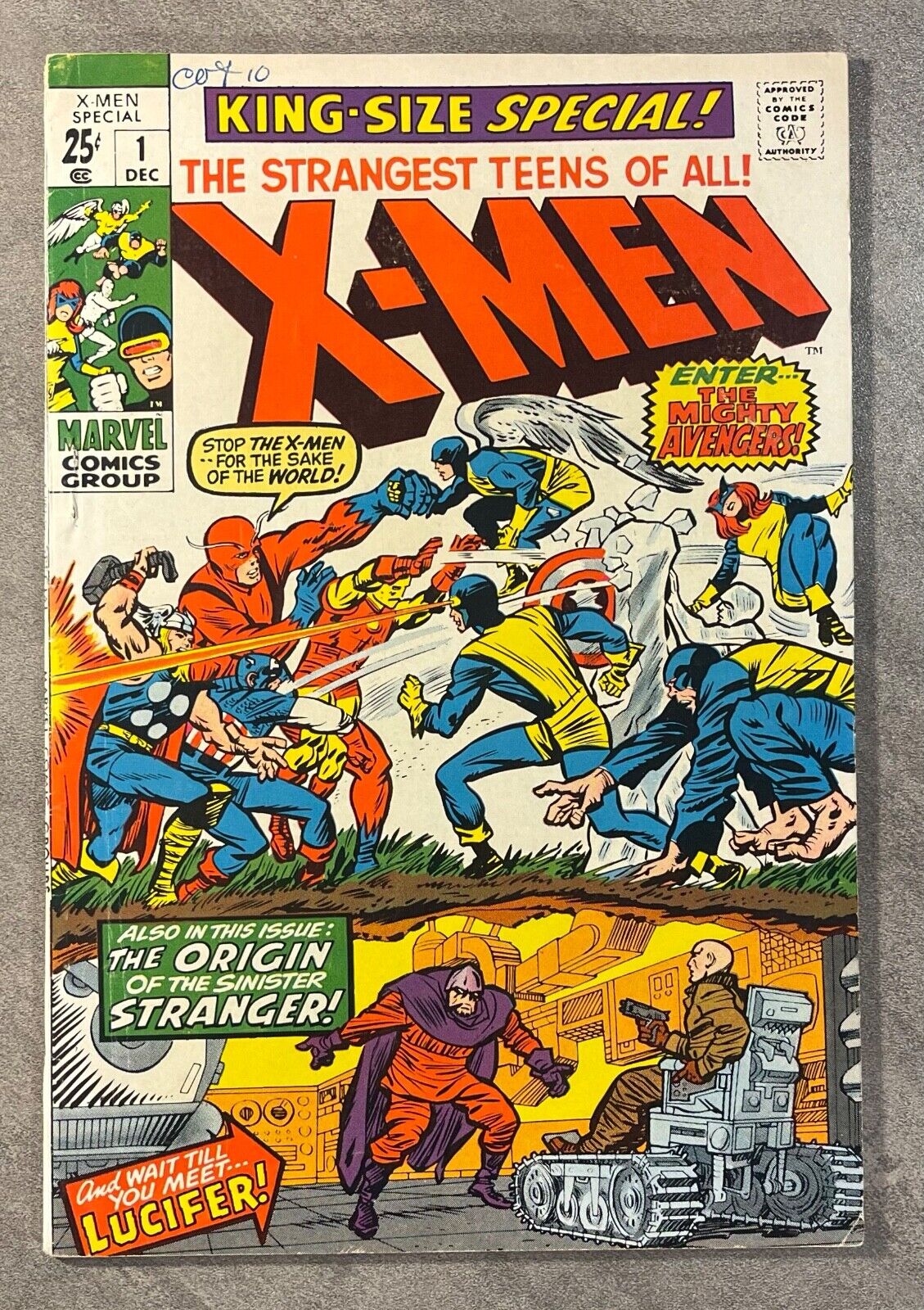 X-MEN KING SIZE SPECIAL #1 DEC 1970-JACK KIRBY-STAN LEE-MAGNETO CLASSIC MARVEL