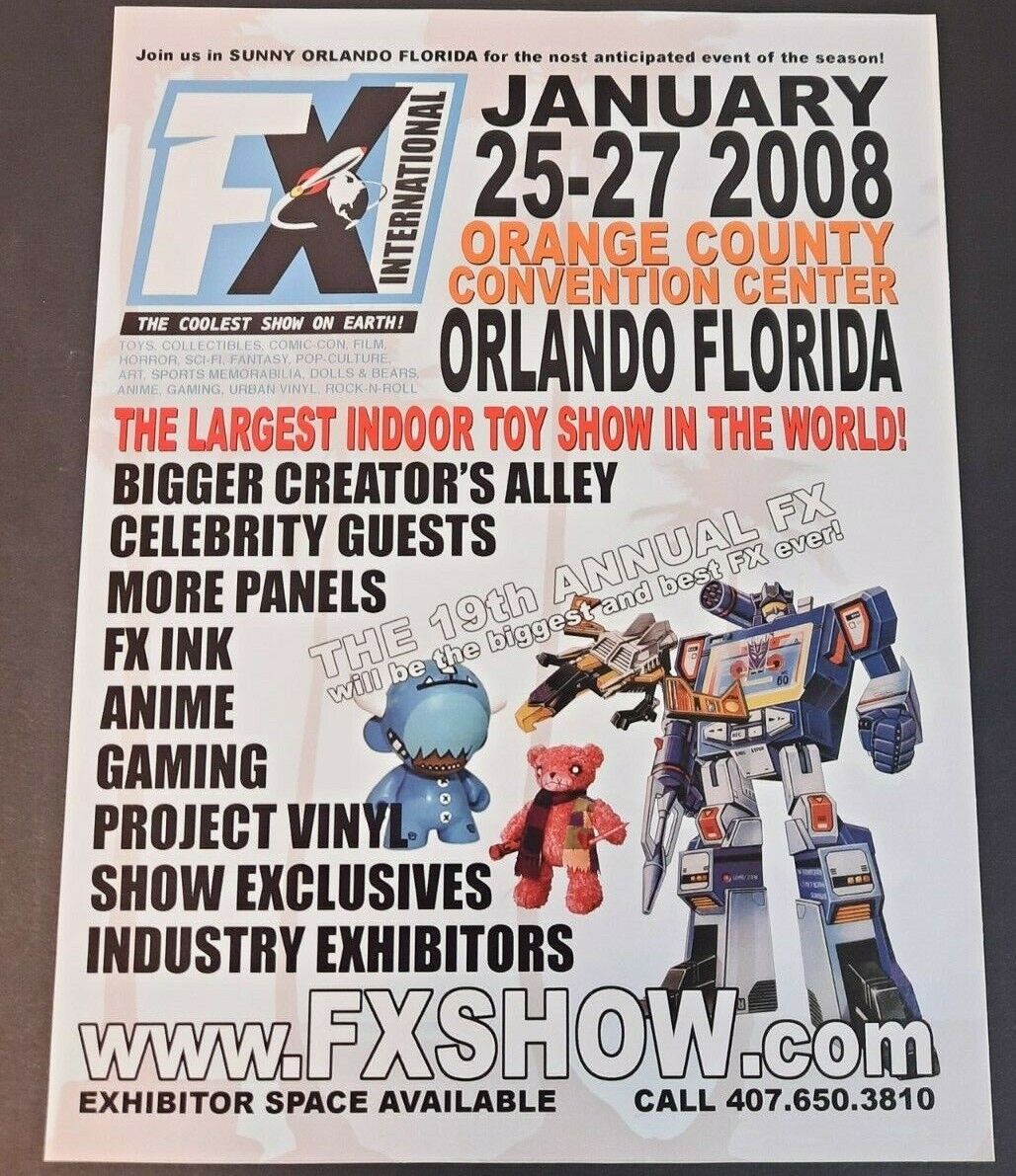 FX INTERNATIONAL Convention Jan. 25-27 2008 Orlando, FL ~ Magazine PRINT AD 2008