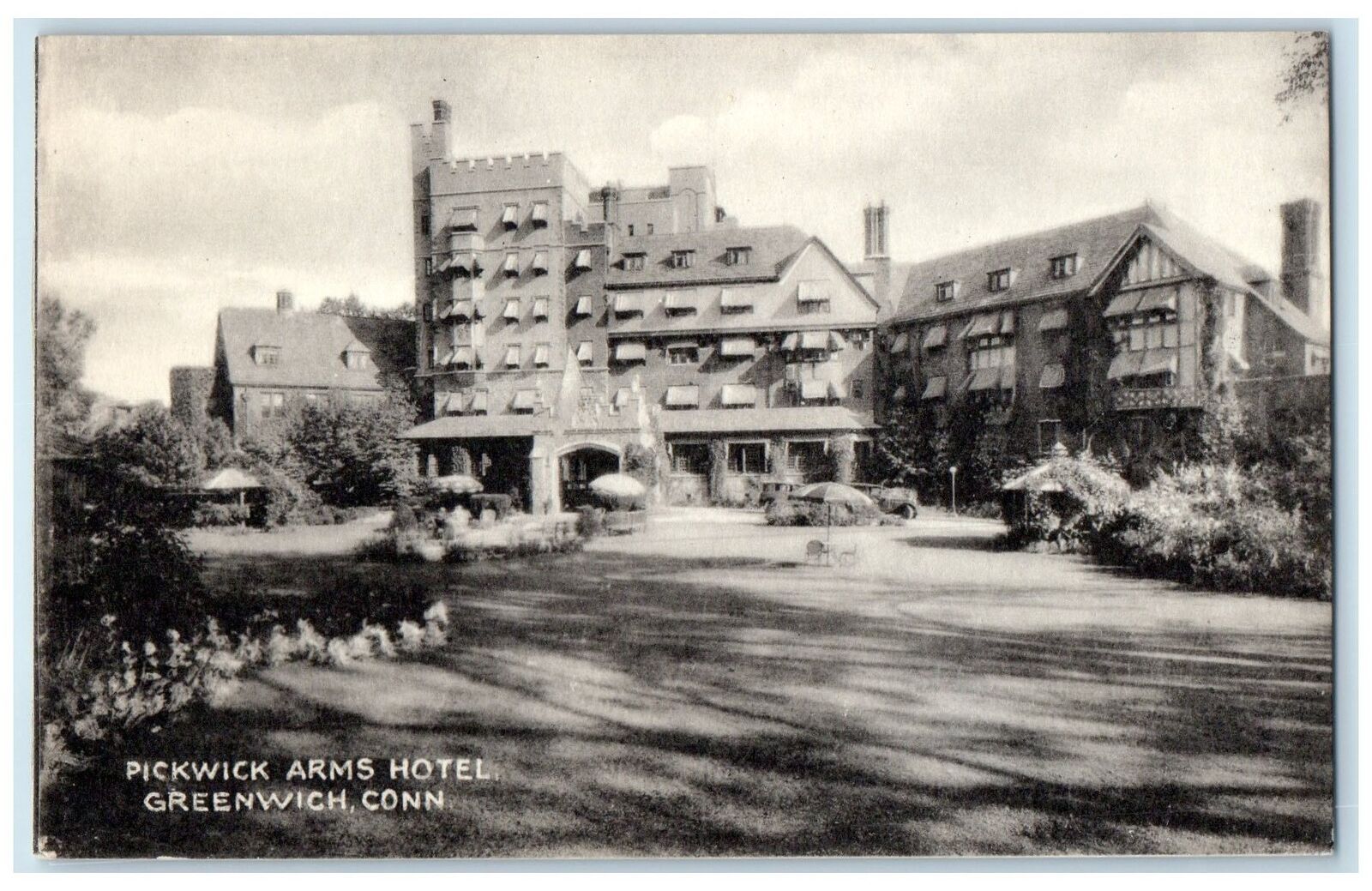 c1910's Pickwick Arms Hotel Exterior Greenwich Connecticut CT Unposted Postcard