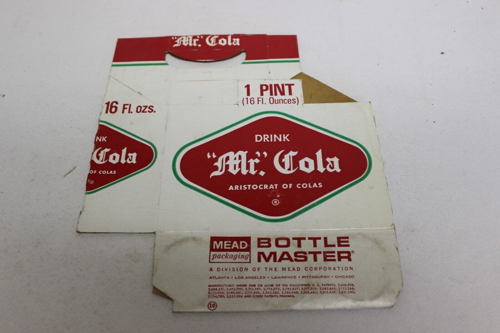 Mr. Cola Soda Bottle Carton, Grapette Company