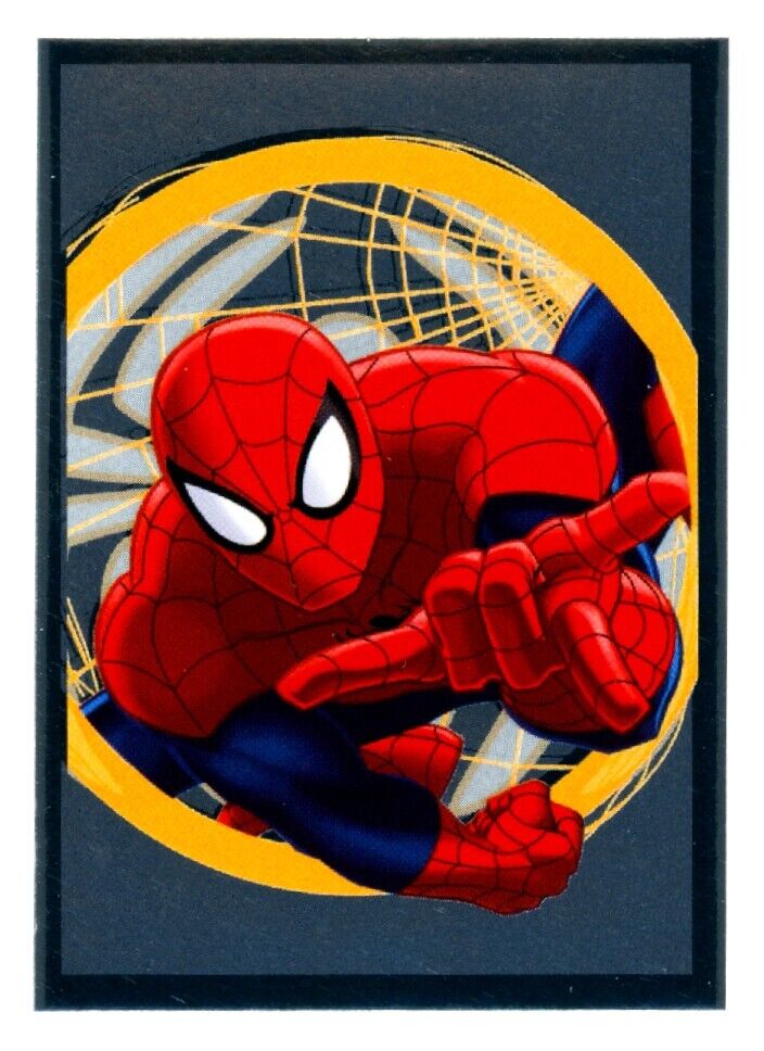 SPIDER-MAN 2014 Ultimate Spider-Man Marvel Panini Silver Foil Sticker #142 *Qty*
