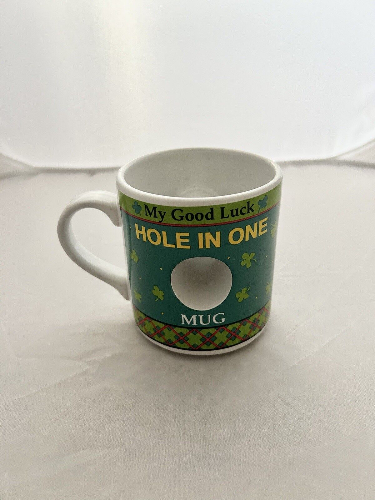 My Good Luck Hole In One Mug MUGZ by Ganz Shamrock Golf Coffee Mug