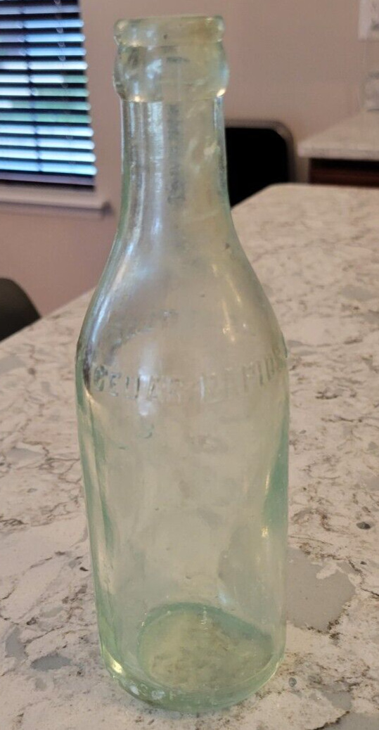 Vintage 1930's 1940's Soda Pop Bottle CR Bottling WKS Cedar Rapids Iowa Embossed