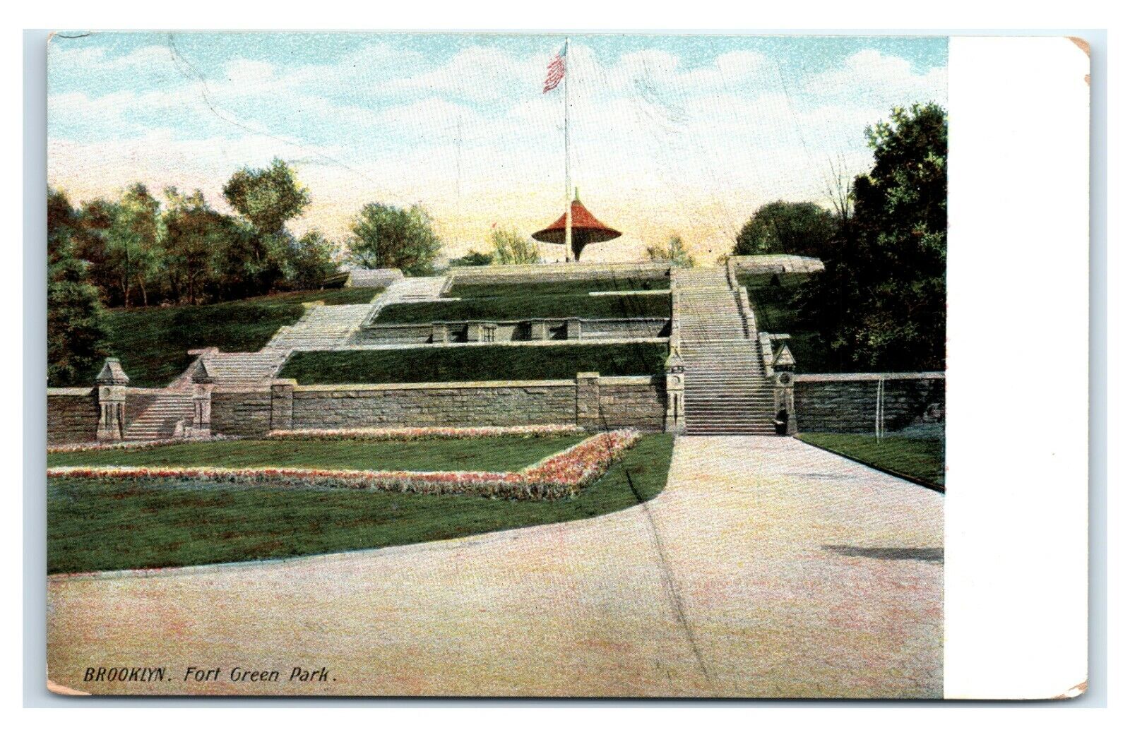 Postcard Fort Green Park, Brooklyn NY udb H25