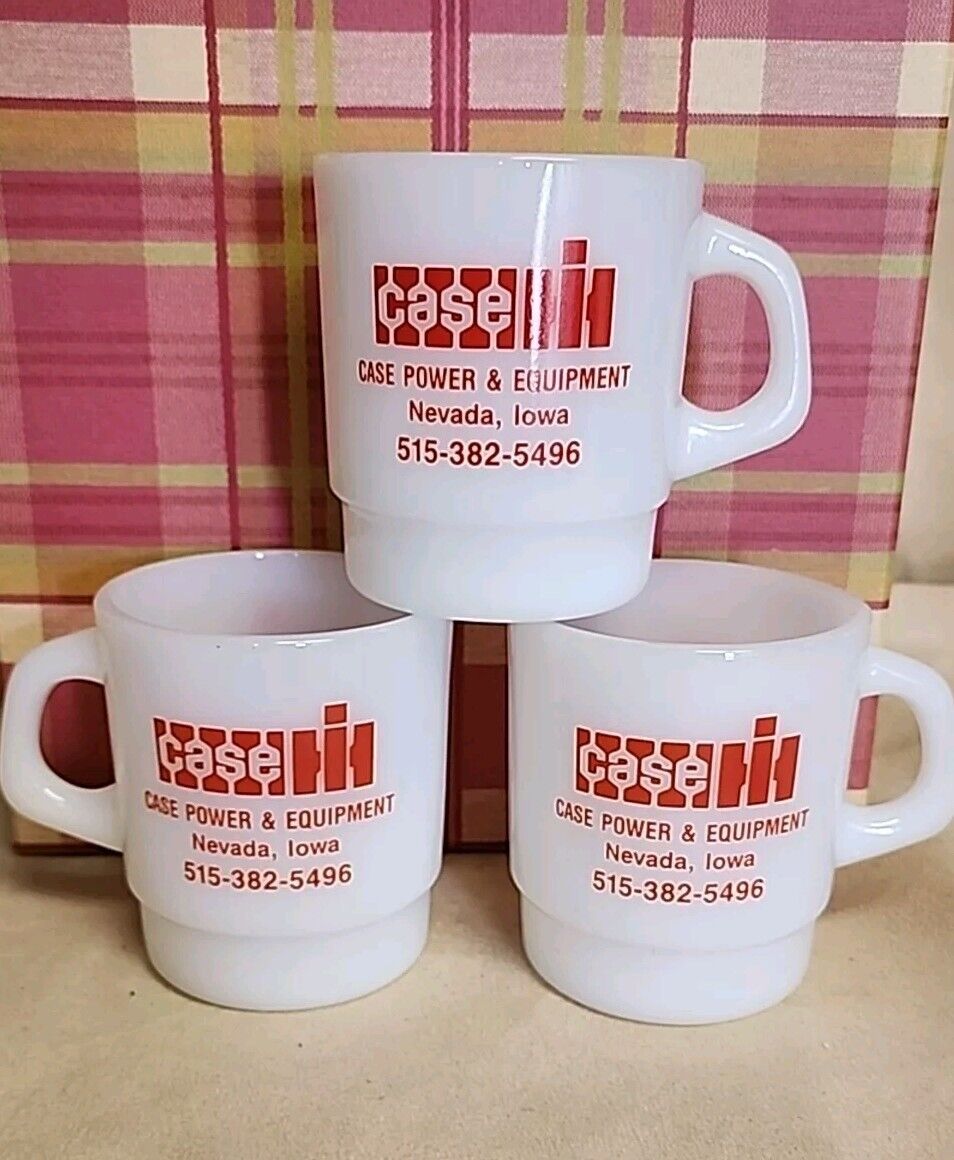Vintage Case IH Coffee Cups Great Fathers Day Gift Nevada Iowa New Old Stock