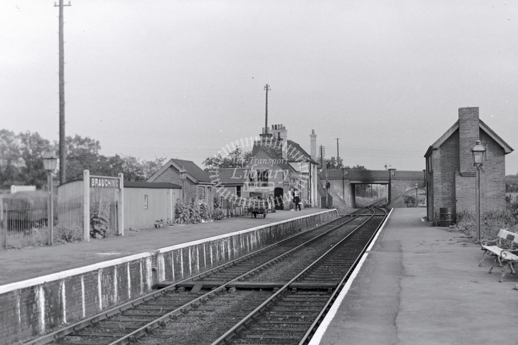 PHOTO  BR British Railways Station Scene  at Braughing in 1951