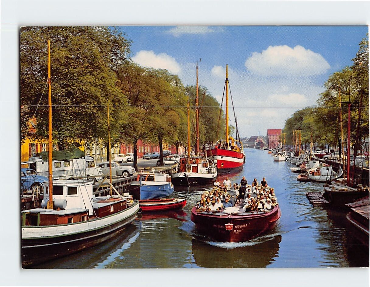 Postcard Channel Christianshavn Copenhagen Denmark