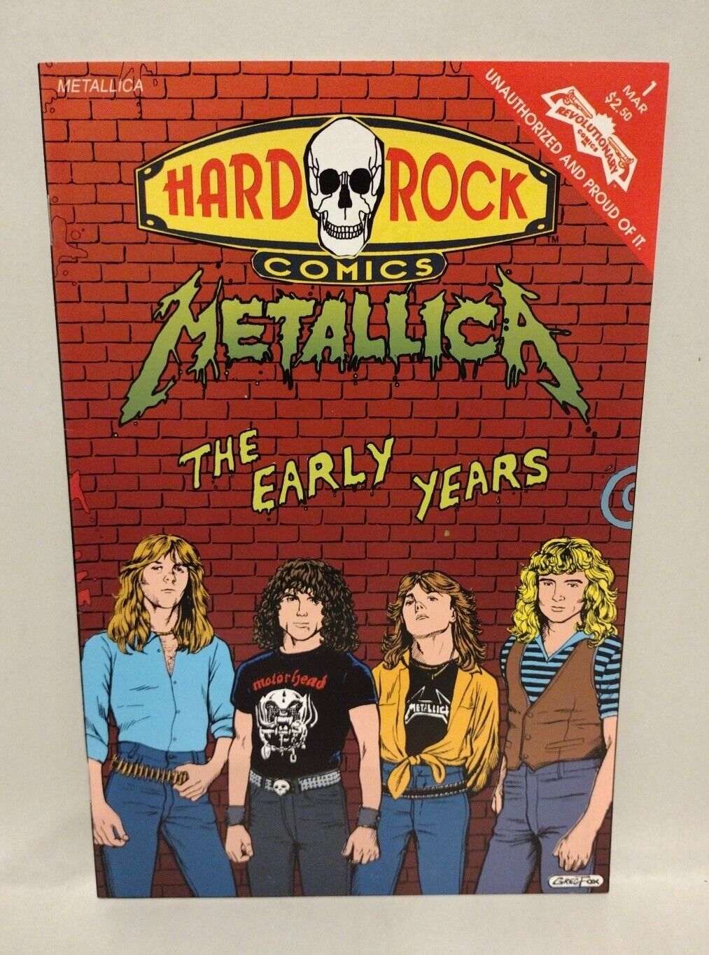 Hard Rock Comics Metallica #1 (1992) The Early Years Revolutionary VF-NM