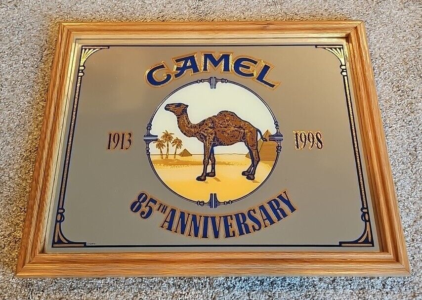 1998 CAMEL 85th ANNIVERSARY MIRROR  12.5x16 Vintage Display Sign