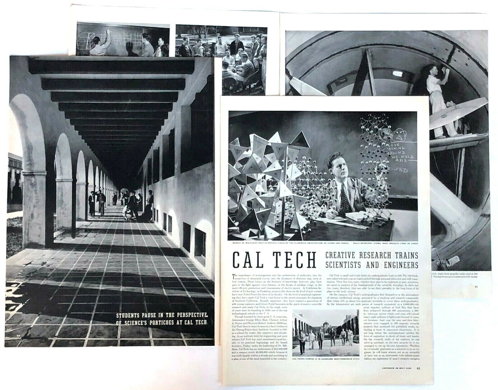 1941 Cal Tech Article Scientists Engineer California Institute of Technology Vtg