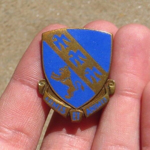 WW2 US Army Military 317TH INFANTRY Regiment PIN BACK CREST DUI DI GERMAN MADE