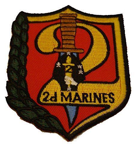 USMC SECOND 2D 2ND MARINE REGIMENT PATCH CAMP LEJEUNE NC VETERAN KEEP MOVING