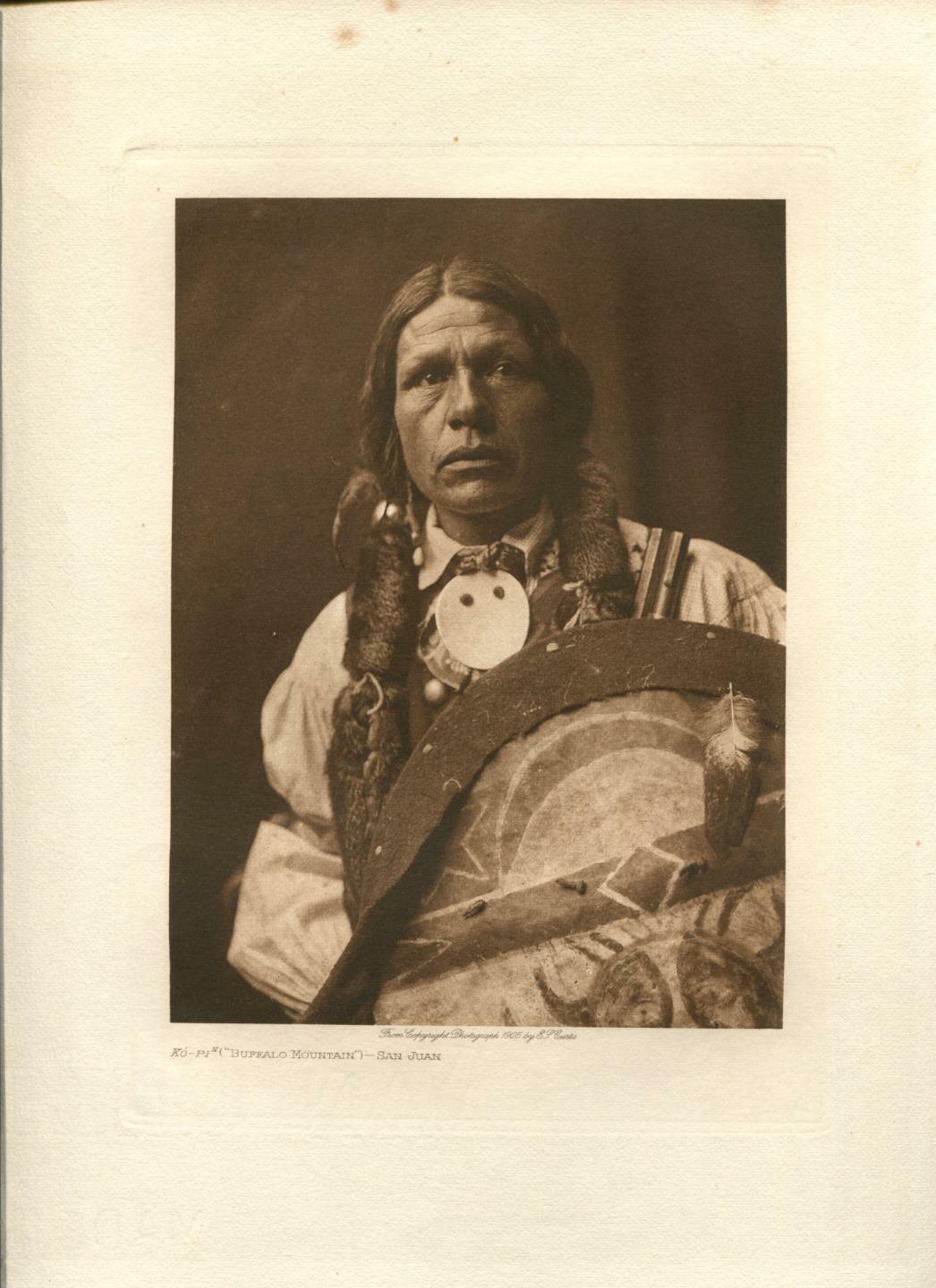 1905 Original Photogravure | Buffalo Mountain San Juan | Edward Curtis