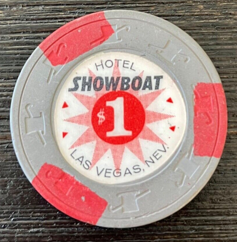 Showboat Hotel  & Casino Las Vegas NV Obsolete $1 Chip