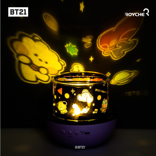 BTS BT21 official Projector Lamp Bluetooth Speaker Mood Light Minnie